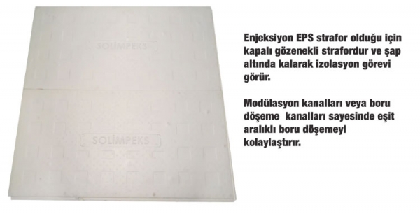 radyant ısıtma yerden elit ısıtma straforu ceiling heating