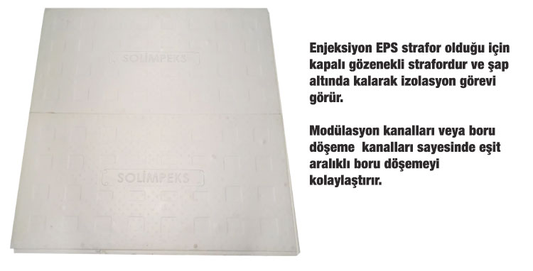 radyant ısıtma yerden ısıtma straforu ceiling heating